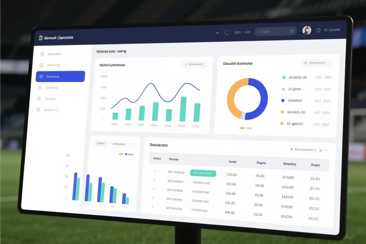 雷速比分查询 数据看板示意